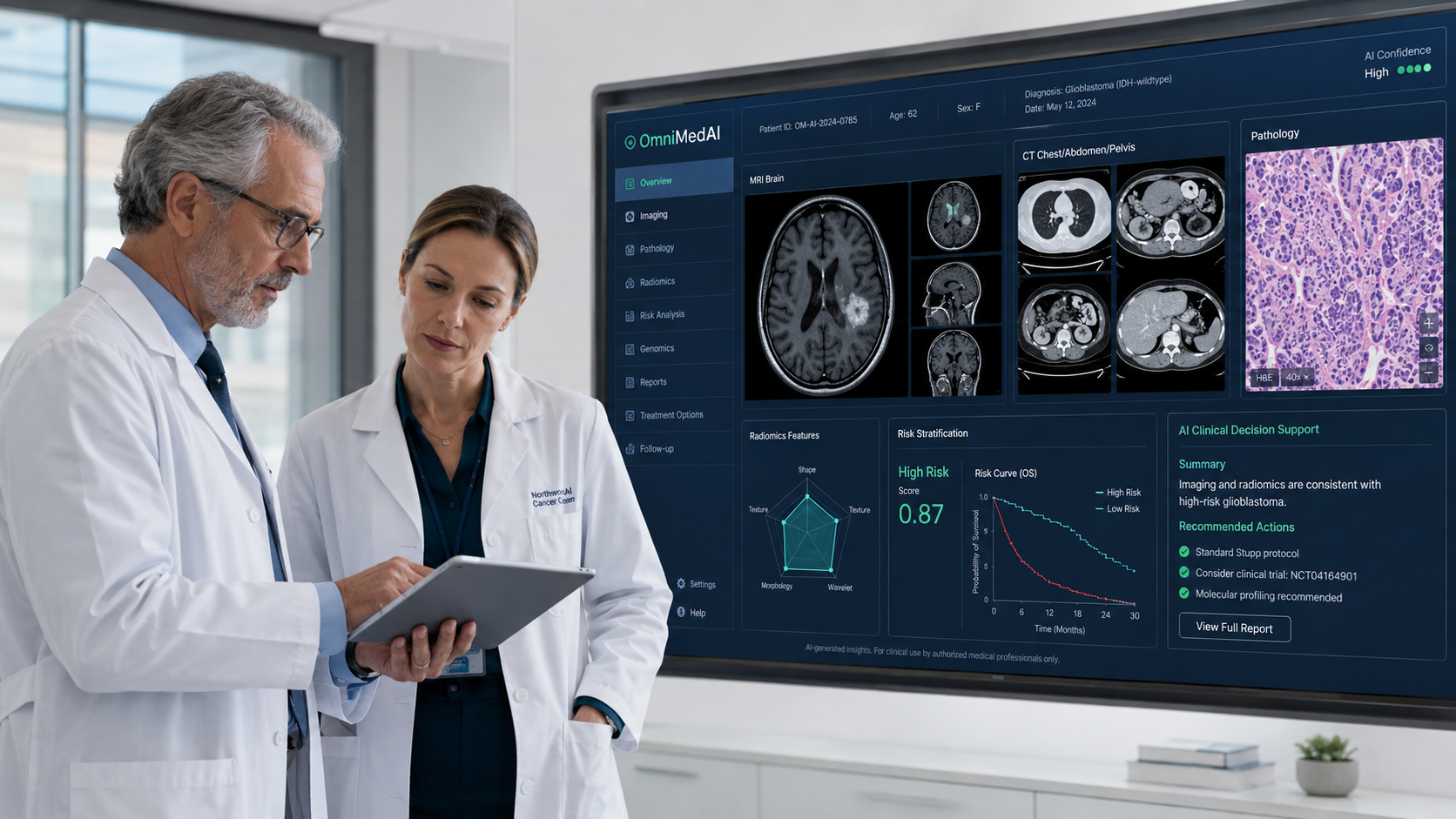 OmniMedAI AI-assisted clinical diagnosis scene