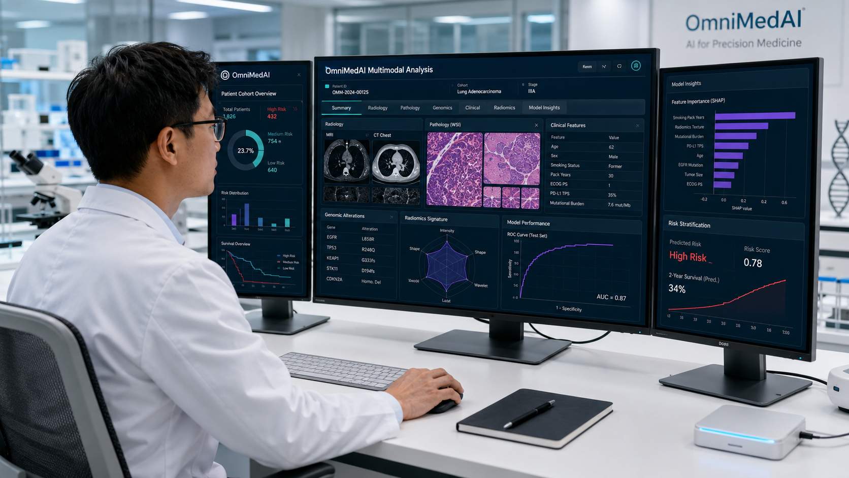 OmniMedAI multimodal AI research workstation